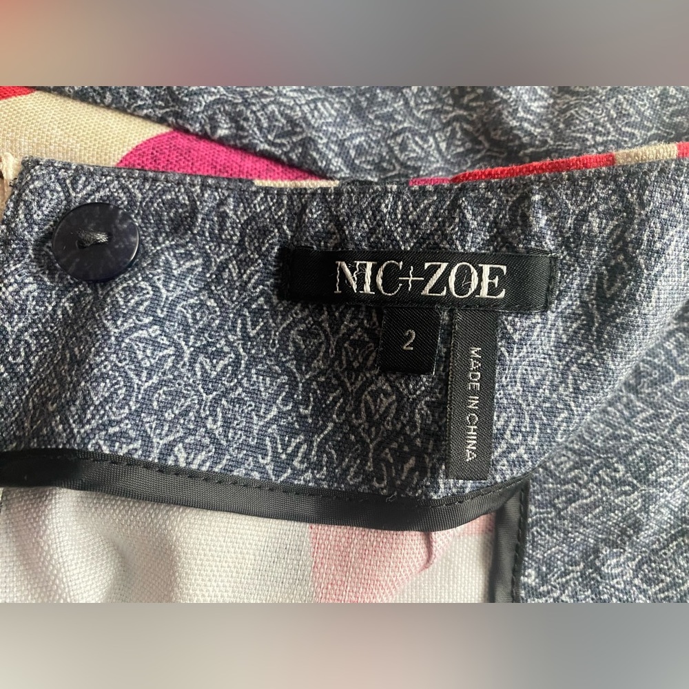 NIC & ZOE Flying High bird pencil skirt 2 - Picture 2 of 7